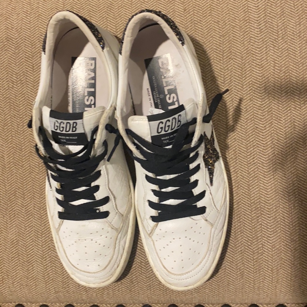 Golden Goose Black Glitter Ballstar